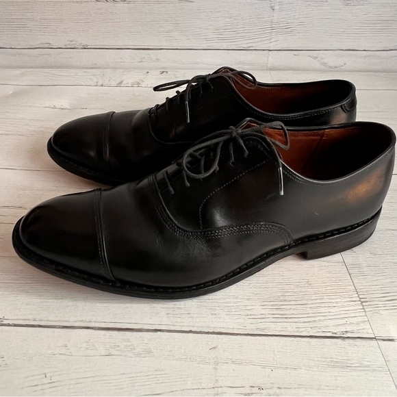 Allen Edmonds Park Avenue 5615 Black Cap-Toe Oxford Dress Shoes